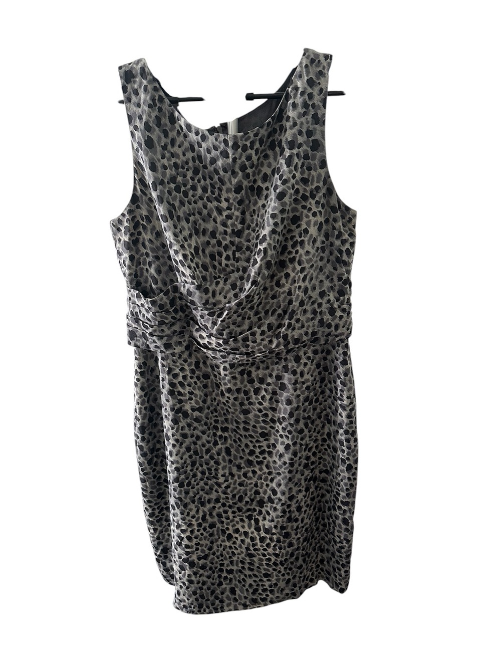Ann Taylor Silk Blend Leopard Print Sheath Dress SZ 10 Office Cocktail Party
